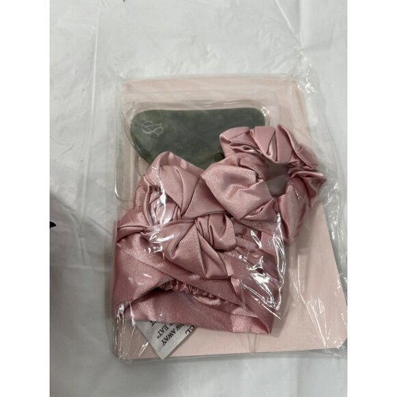 Victoria's Secret Self-Care Kit with Terry Logo Bag Jade Guasha Headband NWT - Picture 2 of 12